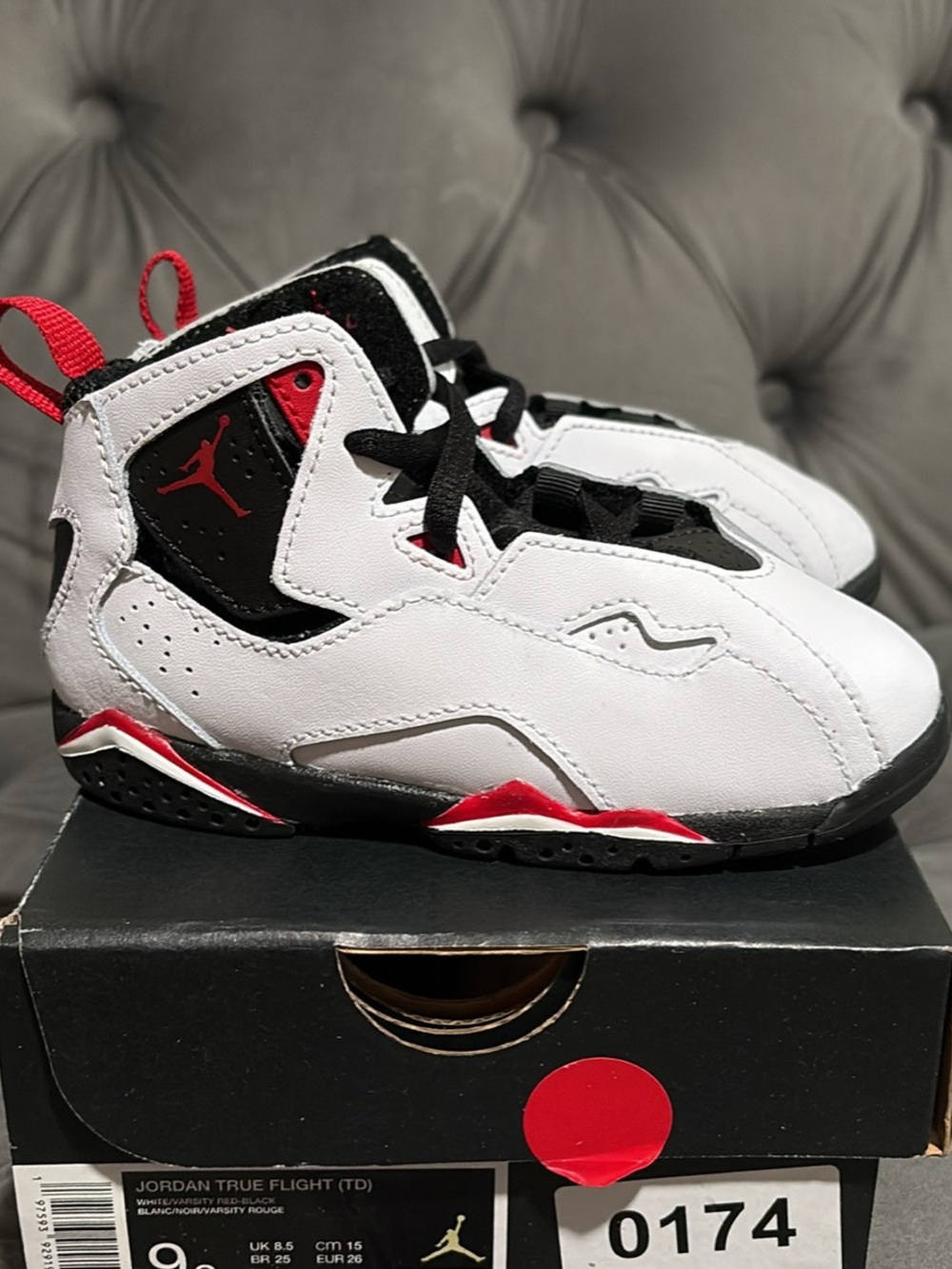 Jordan Kids Basketball Sneakers - White/Black/Red